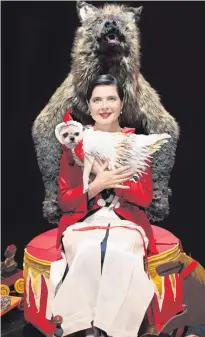  ??  ?? Isabella Rossellini in rehearsal for her one-woman show at the Grand Opera House