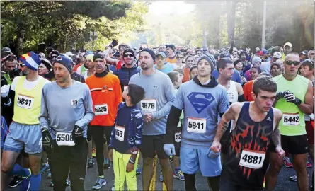  ?? FILE PHOTO ?? Runners line up for a previous Great Pumpkin Challenge 5K and 10K.