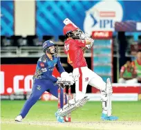  ?? Photos: IPL ?? Punjab captain KL Rahul in full flow against Mumbai