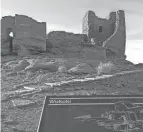  ?? FELICIA FONSECA/AP ?? The remains of a multilevel stone dwelling can be seen at Wupatki National Monument. outside Flagstaff, Ariz. The monument has been evacuated twice during spring 2022 because of wildfires.