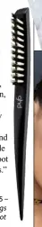  ??  ?? GHD Narrow Dressing Brush, £15 – for precision partings and lifting at the root