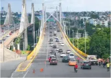  ?? FUENTE EXTERNA ?? Vista del puente Duarte en dirección oeste-este.