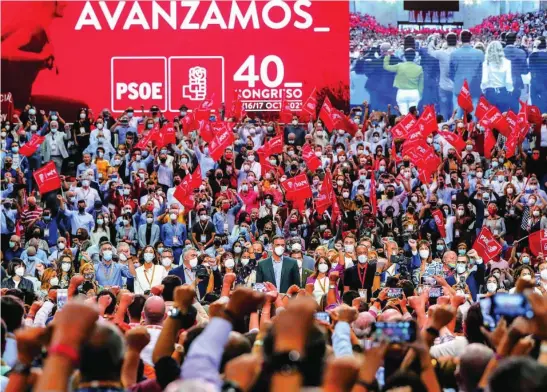  ?? EUROPA PRESS ?? El PSOE cerró ayer su congreso obviando la reforma constituci­onal