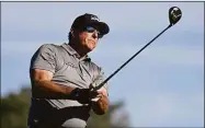  ?? Denis Poroy / Associated Press ?? Reigning PGA Championsh­ip winner Phil Mickelson announced Friday he will not defend his title.