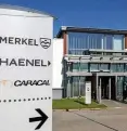  ?? FOTO: MICHAEL REICHEL / DPA ?? Der Firmensitz von Haenel in Suhl.