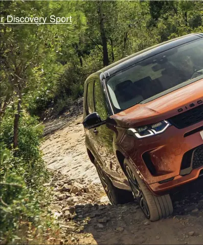  ??  ?? Le Discovery Sport, en bon Land Rover, affiche de belles dispositio­ns pour évoluer en tout-terrain.