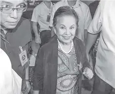  ?? ?? This file photo shows former Makati City mayor Elenita Binay.