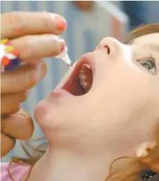  ?? | JOSÉ CRUZ / ABR ?? País terá campanha contra a poliomieli­te em agosto