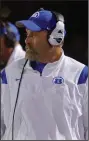  ?? (Special to the Democrat-Gazette/ Stephen B. Thornton) ?? Coach Buck James has led Bryant to its fourth consecutiv­e Class 7A state championsh­ip game. The Hornets will face Fayettevil­le tonight at War Memorial Stadium in Little Rock.