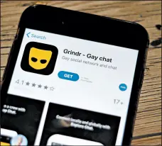  ?? DREAMSTIME ?? Grindr recently said it will remove its ethnicity filter in the next release of its software to “stand in solidarity with the #BlackLives­Matter movement.”