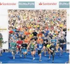  ?? FOTO: CARSTEN PFARR ?? Tausende Läufer gehen Jahr für Jahr bei „Run & Fun“an den Start.