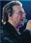  ?? ?? Concert Tribute: U2’s Bono