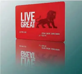  ??  ?? The Live Great card provides benefits and privileges at more than 500 partner establishm­ents across South-east Asia.