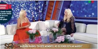  ??  ?? MARIANA NANNIS La esposa de Claudio Cannigia contó sobre el pasado violento que vivió con su ex. Drogas y supuestos golpes.