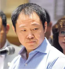  ?? AFP ?? La disputa entre los hermanos Kenji (en la foto) y Keiko Fujimori comenzaron hace año y medio. Se agudizó en diciembre.