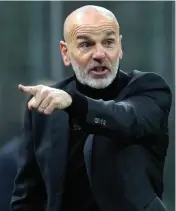  ?? ?? AC Milan coach Stefano Pioli