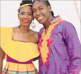  ?? Photo: Caster Semenya/Twitter ?? Re a ratana: Caster Semenya and Violet Raseboya married last year, an event the families celebrated.