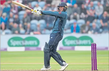  ??  ?? Jason Roy’s century inspired England to a one-day success over Australia in Cardiff