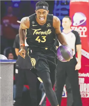  ?? KYLE TERADA/USA TODAY SPORTS ?? The Raptors will need forward Pascal Siakam to be more consistent in the NBA playoffs.