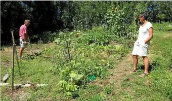  ??  ?? Cinq ans après la création de l’associatio­n des Jardins partagés de Lanta, Pascal et Catherine Frey veulent désormais aller plus loin pour favoriser l’accès de tous au jardinage.