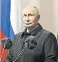  ?? ?? Vladímir Putin, ayer.