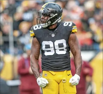  ?? Andrew Stein/Post-Gazette ?? Steeler linebacker Vince Williams returned to the lineup after missing two games and played every snap for the short-handed defense.