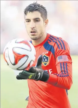  ?? Jeff Golden Getty Images ?? JAIME PENEDO has missed one game to injury, another to a migraine and a third while with the Panama national team. The Galaxy has a big game Sunday.