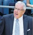  ?? PHIL SEARS, US PRESSWIRE ?? North Carolina’s Roy Williams is expected back for the start of practice Oct. 13.
