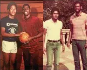  ?? SUBMITTED ?? Wickliffe graduate Herb Harrison with Magic Johnson and Kareem Abdul-Jabbar.