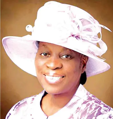  ??  ?? Mrs. Adeboye