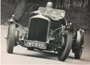  ??  ?? John Broad at Prescott in Bentley built by Alec Pitts…