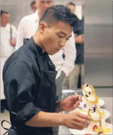  ??  ?? William Mordido is competing for an internatio­nal junior chefs title.