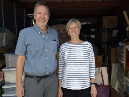  ?? Cliff Grassmick, Daily Camera ?? Boulder residents Peter and Lisa Waugh are among the first people to return to service with the Peace Corps. They were supposed to leave in March 2020 but then the pandemic hit. They will be going to Peru.