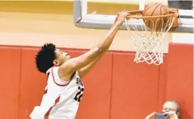  ?? AMY DAVIS/BALTIMORE SUN ?? Archbishop Spalding’s Cam Whitmore has earned offers from college basketball powerhouse­s including Maryland, Florida, Louisville and North Carolina.