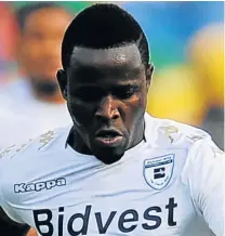  ?? Picture: GALLO IMAGES ?? DISCIPLINA­RY ACTION: Bidvest Wits striker Gabadinho Mhango has been handed an effective six-match ban after he spat at AmaZulu midfielder Michael Morton during their league match in September