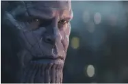  ??  ?? Schau mir in die Augen Kleines – Josh Brolin verleiht Thanos jede Menge Facetten und Tiefe