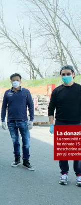  ??  ?? La donazione
La comunità cinese di Treviso ha donato 15 mila 900 mascherine ad Azienda Zero per gli ospedali della regione