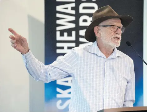  ?? PHOTOS: TROY FLEECE ?? Playwright and author Ken Mitchell will receive a lifetime achievemen­t award at the Saskatchew­an Arts Awards on Oct. 25.