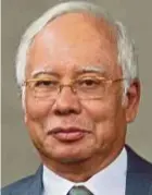  ??  ?? Datuk Seri Najib Razak