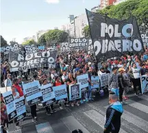  ?? MARCOS BRINDICCI/REUTERS ?? Protesto. Em Buenos Aires, manifestaç­ões contra o G-20