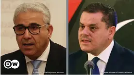  ?? ?? La Libye a deux gouverneme­nts depuis quelques mois, l’un dirigé par Fathi Bachagha (à gauche) et l’autre par Abdelhamid Dbeibah (à droite)