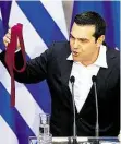  ?? DPA-BILD: PETROS GIANNAKOUR­IS ?? Alexis Tsipras