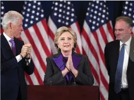  ?? Bild: JEWEL SAMAD ?? PRESIDENTV­ALET. Hillary Clinton fick stöd av drygt 62,4 miljoner väljare, 1,2 fler än Donald Trump.