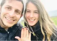  ?? (Instagram) ?? GILAD SCHALIT and Nitzan Shabbat, who were recently married.