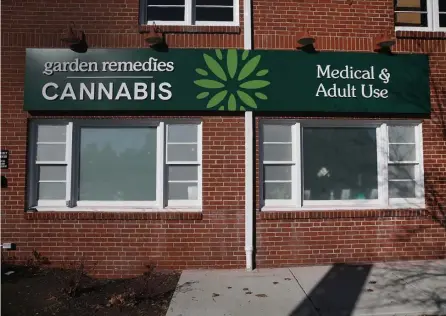  ?? NANCY LANE / HERALD STAFF FILE ?? ‘FAILED TO LIVE UP’: Garden Remedies Cannabis shop is pictured on Jan. 25, 2021 in Newton.
