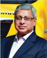  ??  ?? ⇦ Ravi Pisharody, Executive Director, Commercial Vehicles, Tata Motors, is confident of growth in the domestic and exports markets.