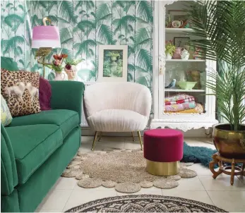  ??  ?? Telling touches: A new lampshade, plants and prints can transform a tired room