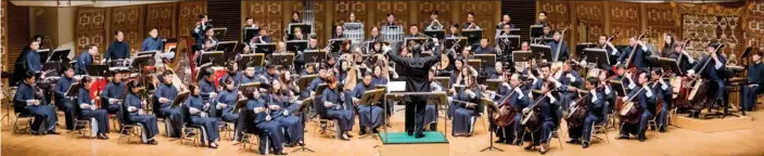  ??  ?? The Forty Years with Hong Kong concert, debuting tonight, traces the journey of Hong Kong Chinese Orchestra (HKCO), from being a government-funded local troupe to a world-class orchestra, serving as the city’s cultural ambassador.