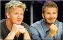  ??  ?? CLOSE: Ramsay and Beckham