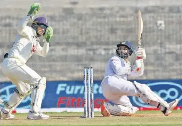  ?? BCCI ?? Rishabh Pant once again paired up with Cheteshwar Pujara to lead India’s brief fightback in Chennai on Sunday.